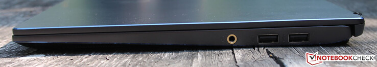 Linke Seite: Thunderbolt, USB Type-C, PD-Charging