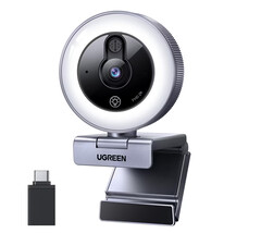 Tiefstpreis: Ugreen 2K-Webcam mit Ringlicht: Für Streaming und Videocalls jetzt unter 30 Euro