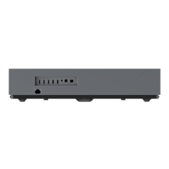 Rückseite: 3x HDMI 2.1 (1 mit eARC), 2x USB-A 2.0, Audioausgang, S/PDIF, Ethernet