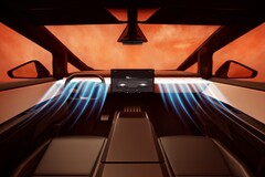 Der Tesla Cybertruck bietet eine detailreich animierte Benutzeroberfläche. (Bild: Tesla)