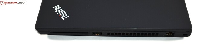 Rechts: Smartkartenleser, USB 3.0 Typ A, RJ45-Ethernet, Kensington-Lock