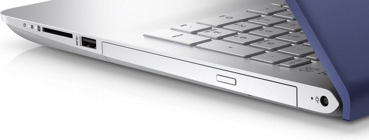 rechte Seite: Speicherkartenleser (SD), USB 3.1 Gen 1 (Typ-A), DVD-Brenner, Netzanschluss