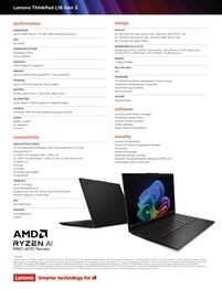 Lenovo ThinkPad L16 Gen 3 AMD Spezifikationen.