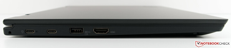 Links: 2x USB-3.1-Gen1-Typ-C, USB-3.1-Typ-A, HDMI 1.4b