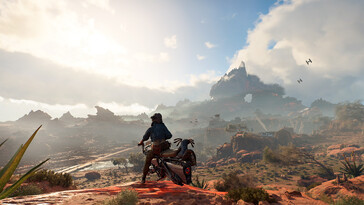 Eine Landschaft aus Star Wars Outlaws