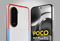 Das Poco M7 Plus wird in drei Farben angeboten, inklusive auffälligem