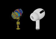 Die Apple AirPods Pro packen eine Menge Schaltkreise in ein kompaktes Gehäuse. (Bild: Scan of the Month)