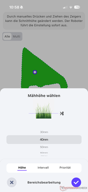 Einstellen der Schnitthöhe