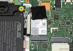 Herausnehmbare Intel Wi-Fi AX201 Karte im Asus VivoBook Flip 14 TP470EZ