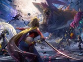 Dissidia Duellum Final Fantasy-Artwork mit mehreren Final-Fantasy-Charakteren