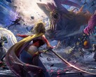 Dissidia Duellum Final Fantasy-Artwork mit mehreren Final-Fantasy-Charakteren