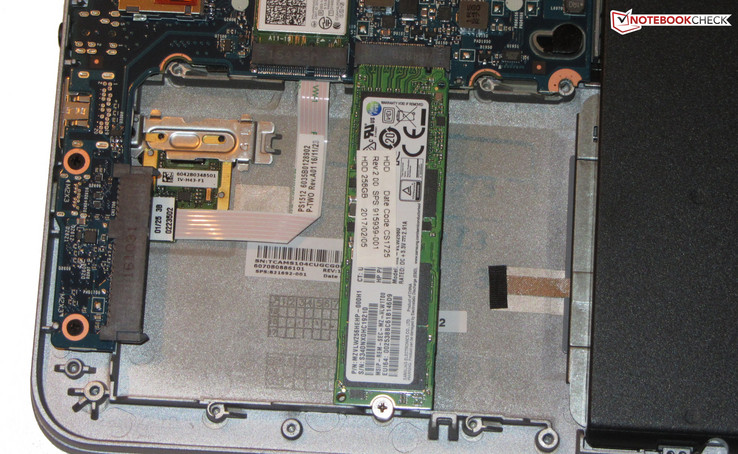 HP verbaut eine NVMe-SSD.