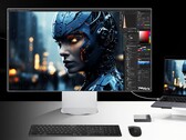 Der LG UltraFine 6K 32U990A setzt auf ein fast randloses Panel im schicken Gehäuse. (Bildquelle: LG)