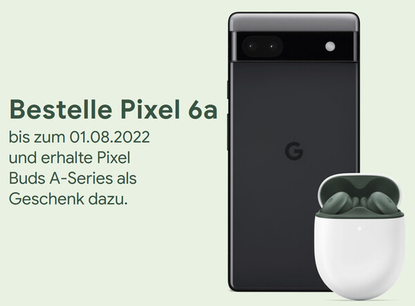 Google hat zusammen mit verschiedenen Händlern ein Promo-Vorbesteller-Bundle mit kostenlosen Pixel Buds A für das brandneue Pixel 6a Mittelklasse-Smartphone aufgelegt.