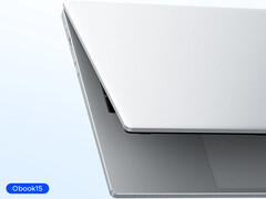 Das Obook 15 AI ist ab 689,99 US-Dollar erhältlich. Im Bild: Ein Werbebild zeigt das äußere Design des Laptops.
