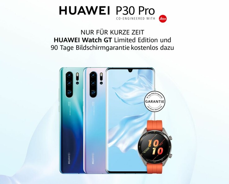 In Österreich gibt es das P30 Pro mit Huawei Watch GT statt Sonos One.