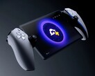 Im Bild: Der PlayStation Portal Streaming-Handheld vor einem dunklen Hintergrund. (Bildquelle: Sony)