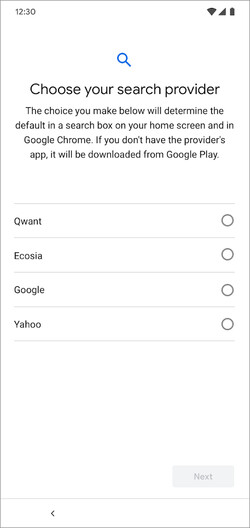 So soll die Auswahl unter Android in Zukunft aussehen (Quelle: android.com)