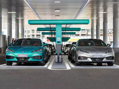 Schnellladen des Denza Z9 GT.