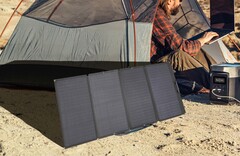 Vor allem beim Campen macht das portable Solarpanel von EcoFlow eine gute Figur (Bild: EcoFlow)