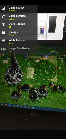 Videoaufnahmeeinstellungen