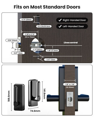 Das Schloss soll für zahlreiche Türen geeignet sein