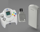 Im Bild: Eine Darstellung des kabellosen Dreamcast-Controller-Dongles von 8BitMods.