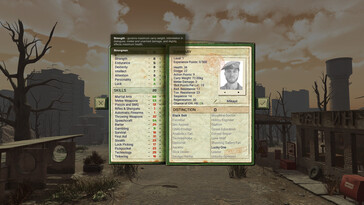 Ein Charakter in Atom RPG
