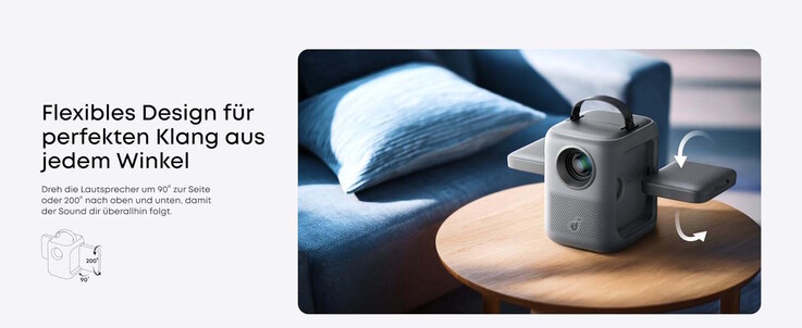 Die Lautsprecher lassen sich auch drehen