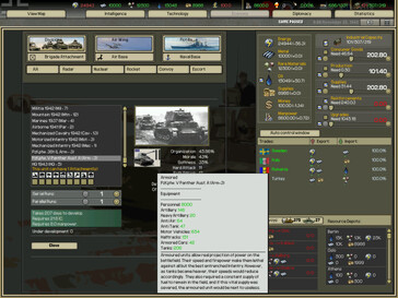 Im Bild: Ein Gameplay-Screenshot aus Darkest Hour: A Hearts of Iron Game.