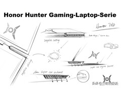 Das "Battlefield-Design" der Honor Gaming-Laptops, die unter der Marke "Hunter" wohl mittelfristig auch in Europa starten werden.