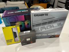 Corsair 32 GB DDR5 Memory Kit, AMD Ryzen 5 7600X CPU, Gigabyte B850M Eagle Mainboard und Cooler Master 240L AIO des Redditors