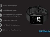 Die Mi Watch Lite wird eine noch günstigere Smartwatch als die Xiaomi Mi Watch, die hierzulande um 119 Euro in den Handel kommt.