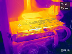 KFA2 GeForce RTX 3050 EX beim Stresstest
