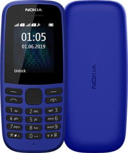 Das Nokia 105 von vorne und von hinten (Quelle: HMD Global)