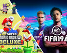 Games: FIFA 19 und New Super Mario Bros die Topseller Europas in H1/2019.