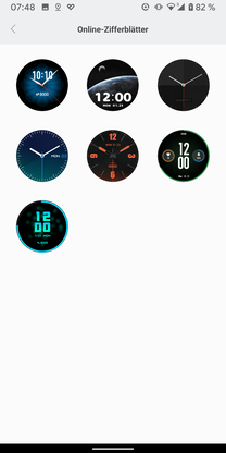 Optionale Zifferblätter