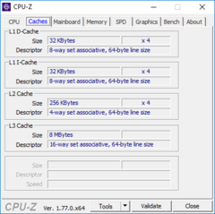 CPU-Z: Caches