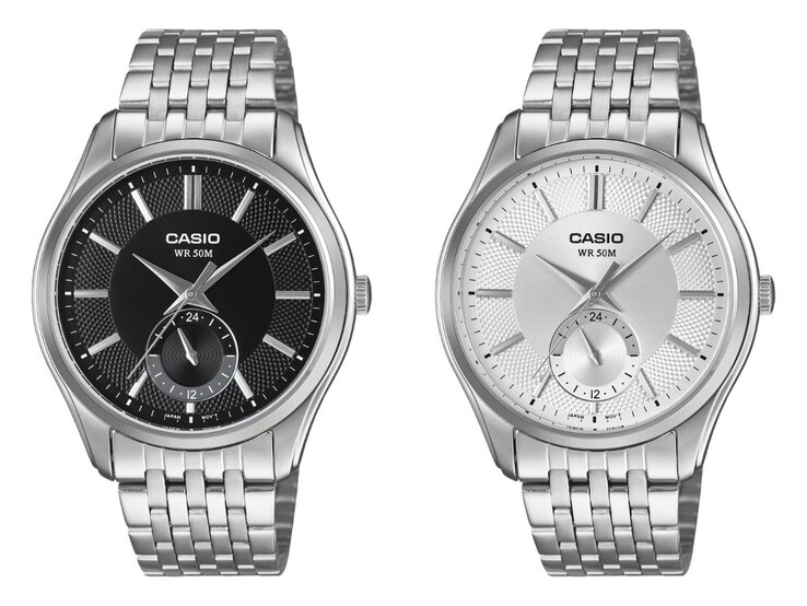 Von links nach rechts: die Casio Uhren MTP-B315D-1AV und MTP-B315D-7AV