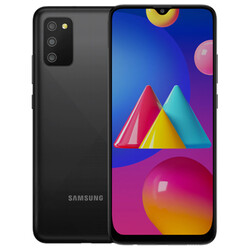 Das Galaxy M02s von vorne und hinten (Bild: Samsung)
