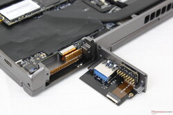 Herausnehmbares Erweiterungsmodul auf der Rückseite