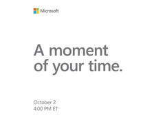 Am 2. Oktober wird Microsoft neue Surface-Produkte vorstellen.