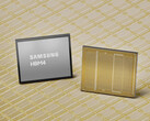 Samsung HBM4-Speicherchip mit hoher Bandbreite und Samsung-Logo.