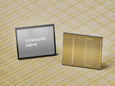 Samsung HBM4-Speicherchip mit hoher Bandbreite und Samsung-Logo.