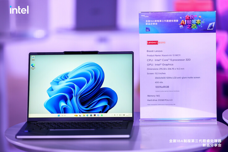 Der Lenovo Lecoo Air 13 Wildcat Lake-Laptop. (übersetzt)
