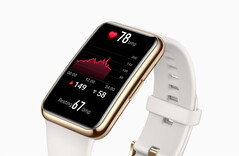 Die Huawei Watch Fit Elegant Edition bietet ein hochwertiges Gehäuse aus Edelstahl. (Bild: Huawei)