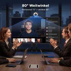 Ugreen 2K-Webcam mit Ringlicht