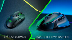 Razer Basilisk Ultimate und Basilisk X HyperSpeed: Schnelle kabellose Gaming-Mäuse.