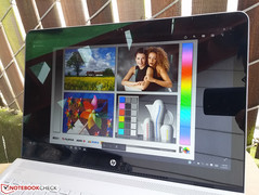 Im Freien im Schatten