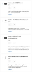 Einiges Zubehör (Bildquelle: Screenshot DJI Shop)